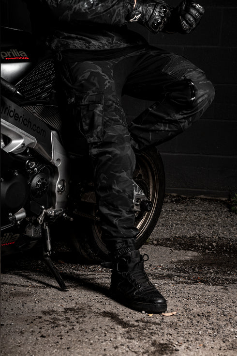 Ride Rich Unit 16 Armoured Motorcycle Joggers - Camo